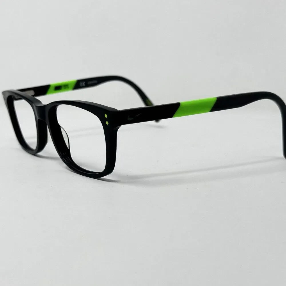 Nike 5538 001 Black Volt Eyeglass Frames 49-17-135